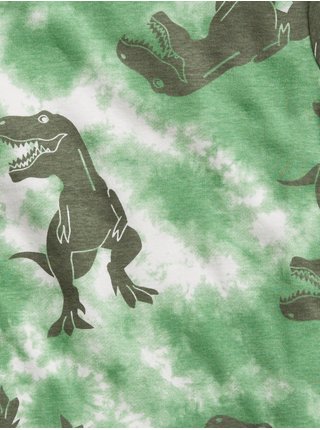 Zelené klučičí dětské pyžamo gap dinosaur graphic pj set