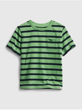 Detské tričko organic mix and match stripe t-shirt Zelená