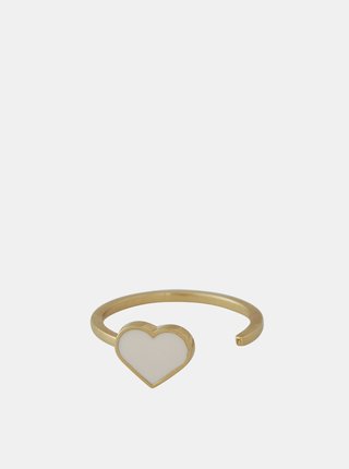 Prsten ve zlaté barvě Design Letters
