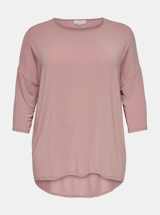 Ružové tričko ONLY CARMAKOMA Lamour