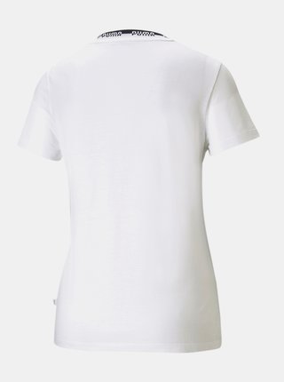 Biele dámske tričko s potlačou Puma