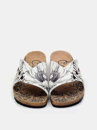 Calceo bílé pantofle Casual Slippers BW