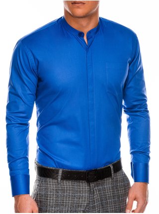 Pánská elegantní košile s dlouhým rukávem K307 - nebesky modrá