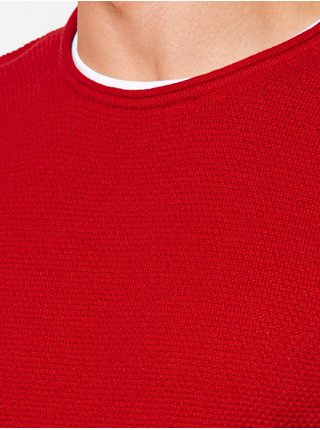 Pánsky sveter E121 - červený