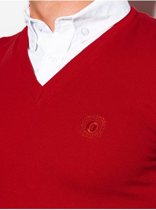 Pánsky sveter E120 - červený