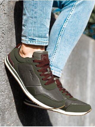 Pánske sneakers topánky T332 - khaki