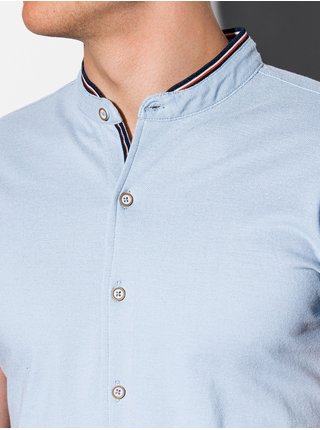 Pánská košile s krátkým rukávem K543 - nebesky modrá
