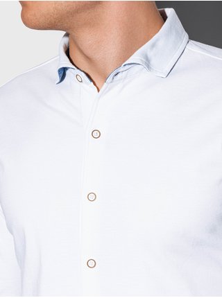 Pánská košile s dlouhým rukávem K540 - bílá