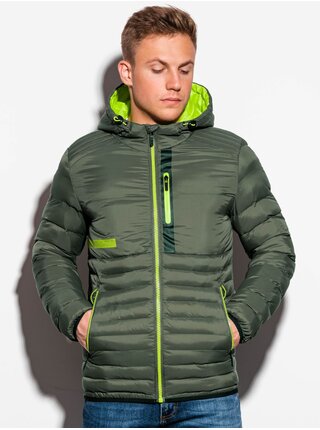 Pánská jarní bunda C372 - khaki
