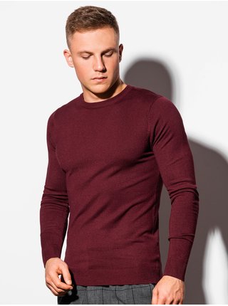 Men's sweater E177 - bordó