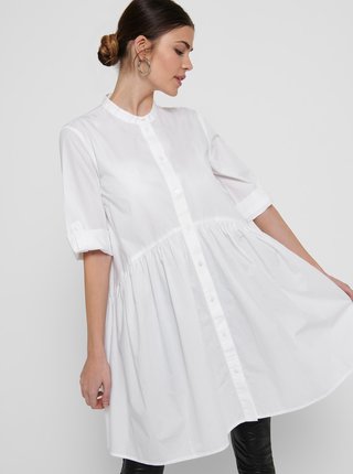 Biele košeľové voľné šaty ONLY Chicago