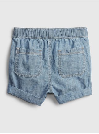 Baby džinsy chambray pull-on shorts Modrá