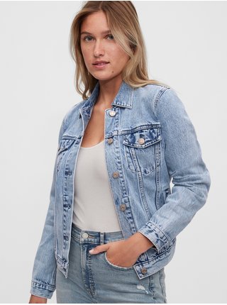 Modrá dámská džínová bunda GAP Icon denim jacket