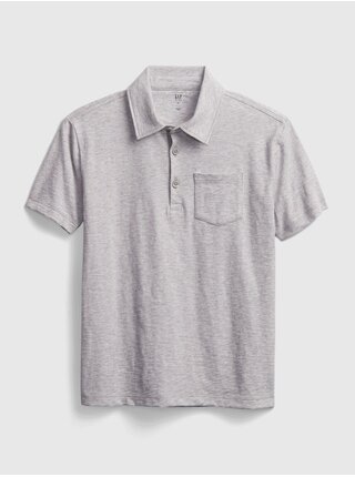 Světle šedé klučičí polo tričko GAP