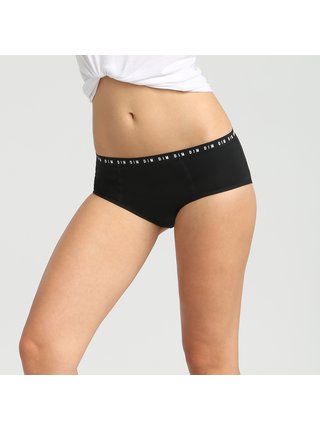 Menstruační kalhotky DIM MENSTRUAL NIGHT BOXER - Noční menstruační kalhotky (boxerky) - černá