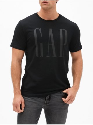 Černé pánské tričko GAP Logo v-basic