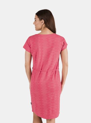 Ružové dámske vzorované šaty so zaväzovaním SAM 73