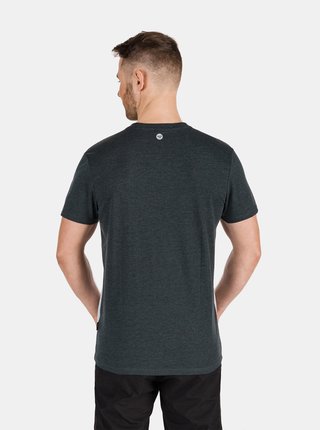Šedo-čierne pánske tričko so vzorom SAM 73