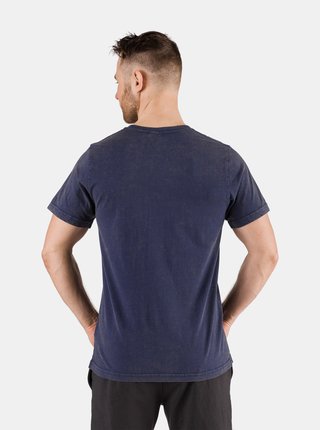 Tmavomodré pánske tričko s potlačou SAM 73