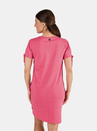 Růžové dámské šaty s potiskem SAM 73