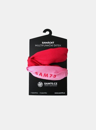 Růžový dámský multifunkční šátek SAM 73