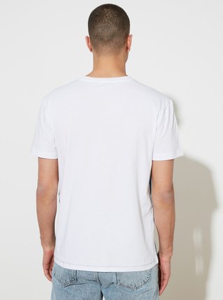 Modro-biele pánske tričko Trendyol