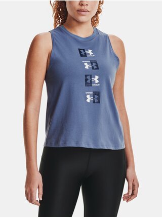 Tílko Under Armour Live UA Repeat Muscle Tank - modrá
