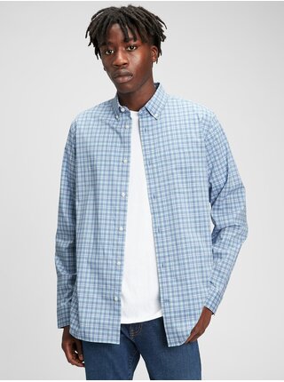 Košeľa performance poplin shirt Modrá