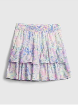 Barevná holčičí dětská sukně est waterclr s purple print xl