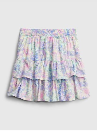Barevná holčičí dětská sukně est waterclr s purple print xl