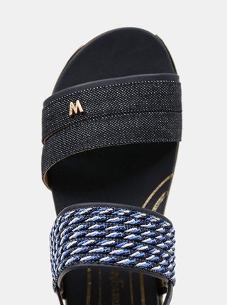 Tmavě modré dámské vzorované sandálky Wrangler