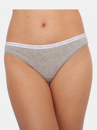 Sada dvou kusů šedých dámských tang Calvin Klein Underwear