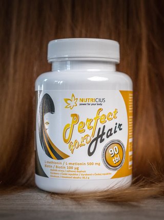Doplněk stravy Perfect Hair Gold Nutricius (90 tablet)