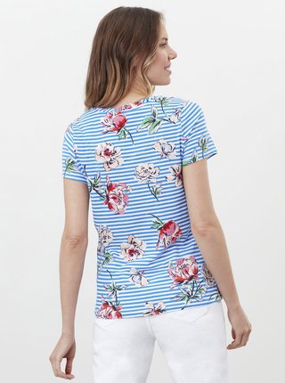 Modré dámske kvetované tričko Tom Joule