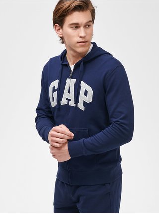 Mikina GAP Logo arch hoodie Modrá