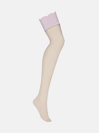 Sexy punčochy Girlly stockings XXL - Obsessive nude