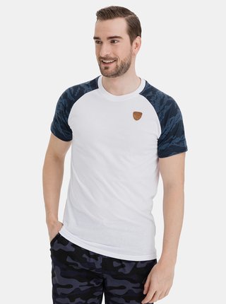 Modro-bílé pánské tričko SAM 73