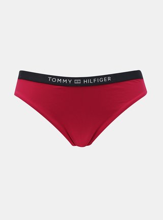 Tmavě růžový spodní díl plavek Tommy Hilfiger 