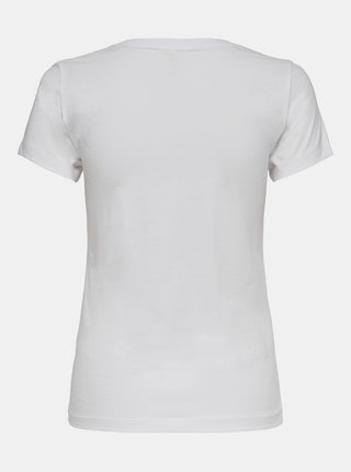 Bílé tričko s potiskem ONLY Macy