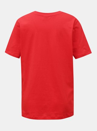 Červené dámské tričko s potiskem JDY Mille