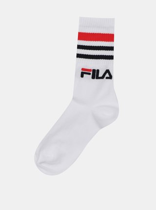 Sada tří párů bílých dámských ponožek FILA