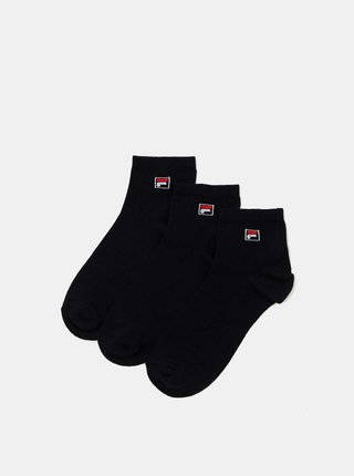 Sada troch párov tmavomodrých dámskych ponožiek FILA