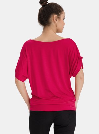 Ružové dámske dlhé tričko SAM 73