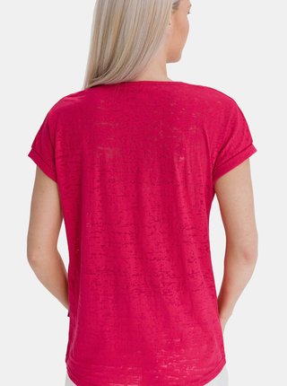 Ružové dámske tričko s potlačou SAM 73