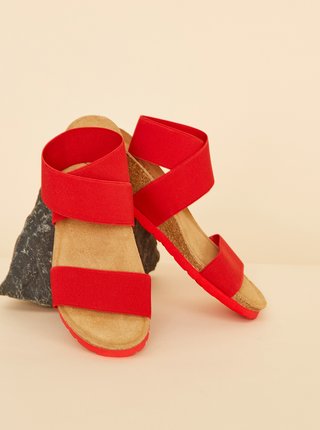 Červené dámske sandálky OJJU