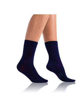 CLASSIC SOCKS 2x - Dámské bavlněné ponožky 2 páry - modrá