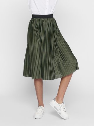 Kaki plisovaná sukňa Jacqueline de Yong Boa