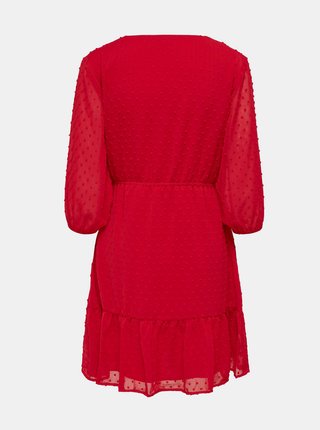 Červené vzorované zavinovacie šaty Jacqueline de Yong Emilia