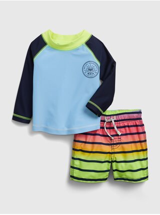 Barevné klučičí baby plavky recycled swim two-piece, 2ks