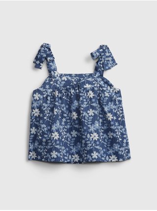 Modrý holčičí dětský top floral